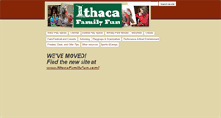 Desktop Screenshot of ithacafamilyfun.info